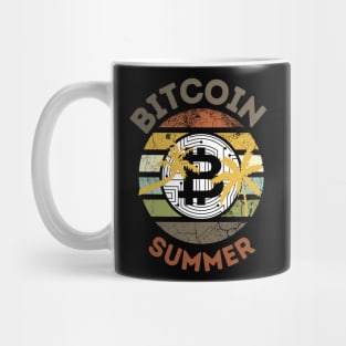 Bitcoin Summer Retro Sunset Mug